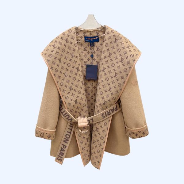 LV레이스업 슬림핏 후드 숏 리버시블