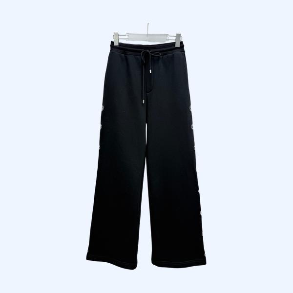 LV 자수 지퍼팬츠