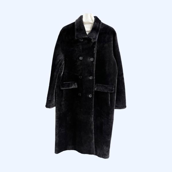 셀린느 더블브레스트 퍼올인원 코트