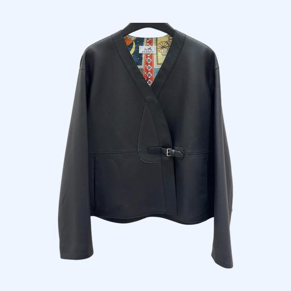 에르메스 클래식 V넥 블레이져 자켓