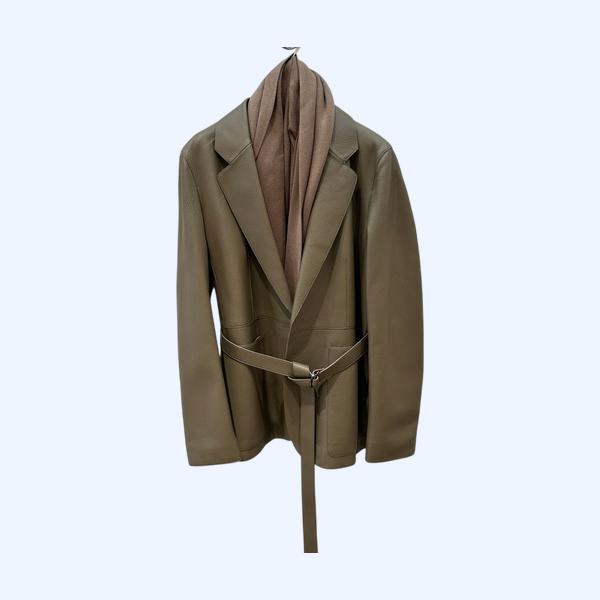 에르메스 페블 양가죽 수트 재킷