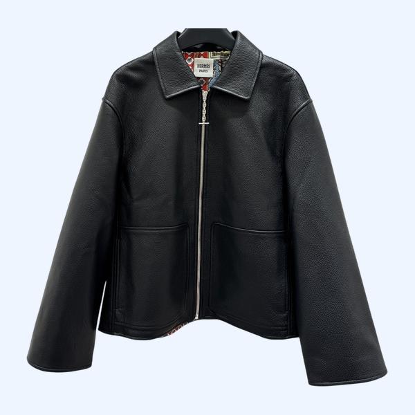 에르메스자갈 소가죽자켓