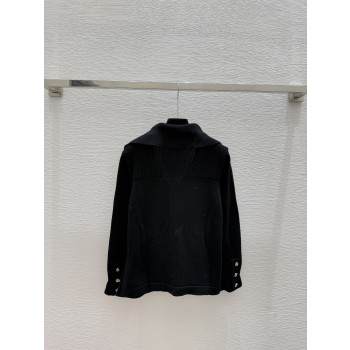 샤넬 솔리드 컬러 심플 V넥 가디건