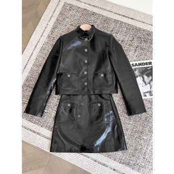 샤넬 스탠드업 칼라 더블포켓