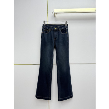 샤넬 자수 데님팬츠