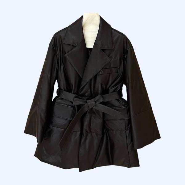 막스마라 가죽 구스다운