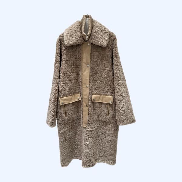 디올 까나주 퍼 올인원 롱 코트