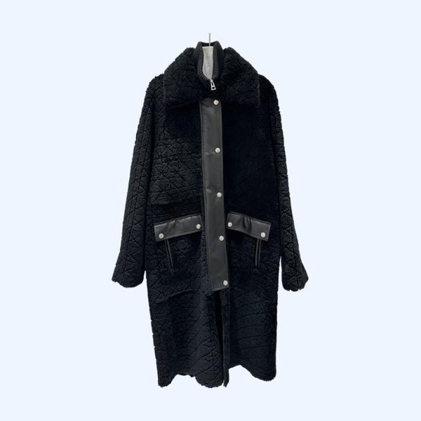 디올 까나주 퍼 올인원 롱 코트