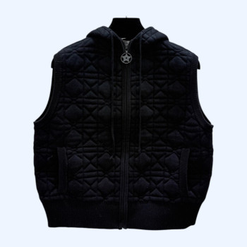 디올 자수 니트 조끼