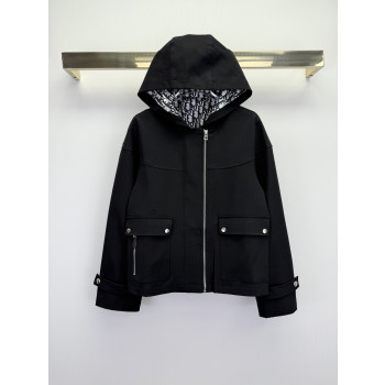 디올 자수 후드자켓