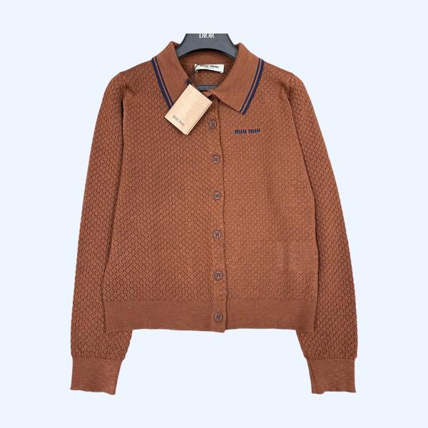 미우미우 니트 라펠 가디건