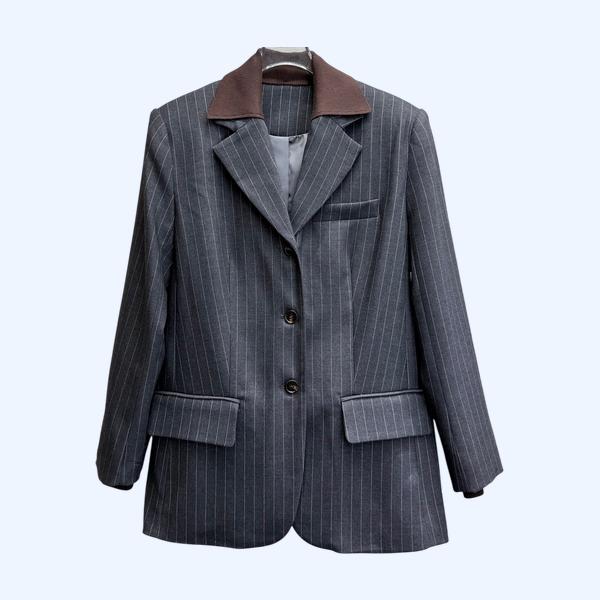 미우미우 스트라이프 블레이저