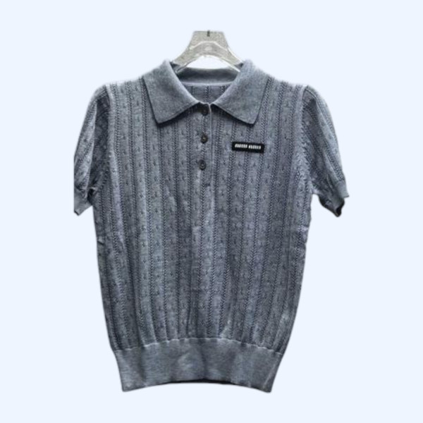 미우미우 풀로 칼라 홀로 니트