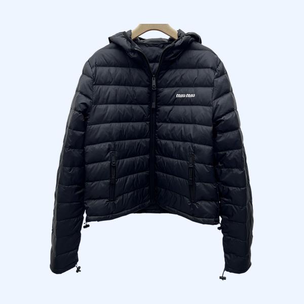 미우미우 후드 다운 재킷