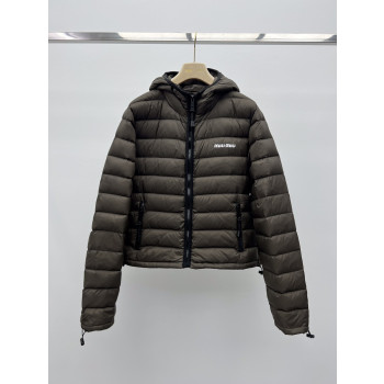 미우미우 후드 다운 재킷