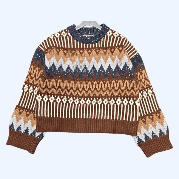 BC 빈티지 자카드 풀오버