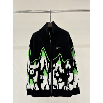 구찌 스탠드업 칼라 가디건