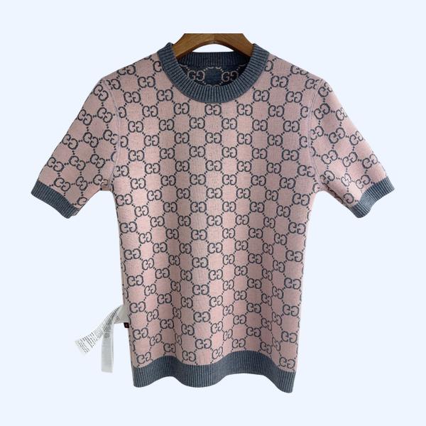 구찌 시리즈 리버서블 아운드넥 풀오버 니트