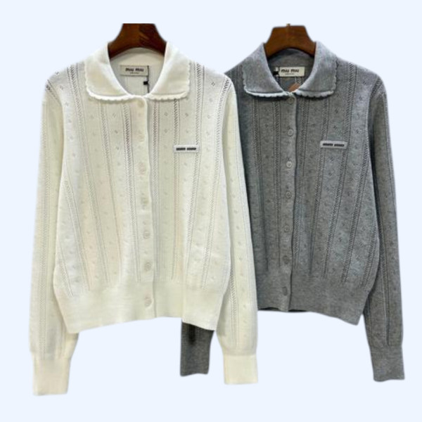 미우미우 레이스 가디건