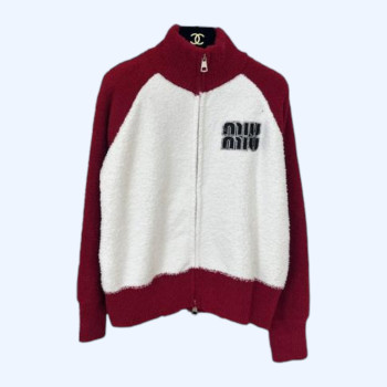 미우미우 싱크로나이즈드 라운드넥 가디건