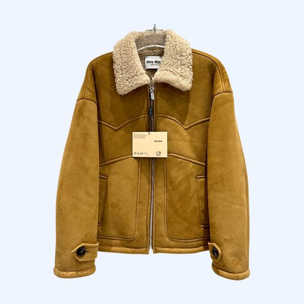 미우미우 올인원 시어링 자켓