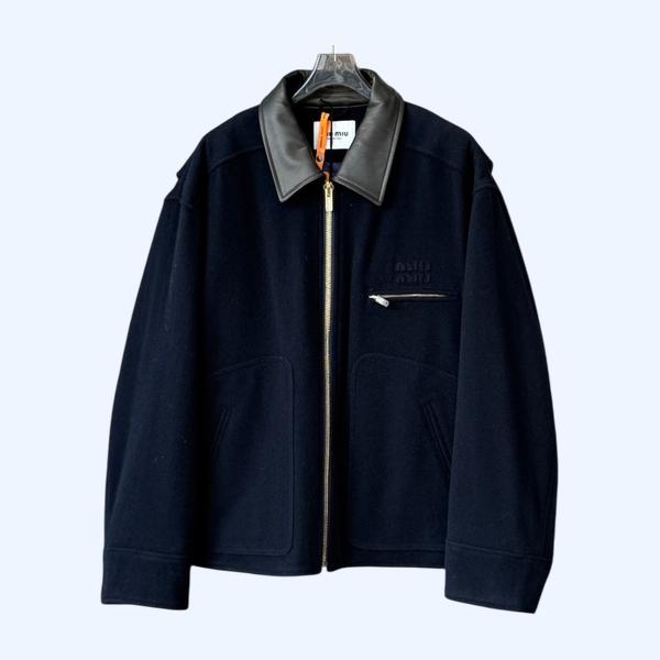 미우미우 해비웨이트 워싱 울재킷