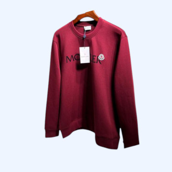 몽클레어 라운드넥 플록 스웨트 셔츠