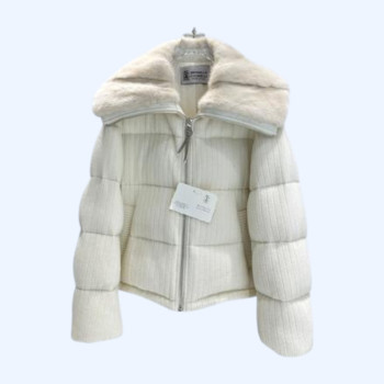 BC 밍크 캐시미어 니트 다운 재킷