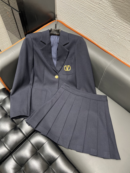 발랜티노  로고 벨트 재킷