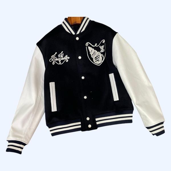 LV 스플라이싱 야구 재킷