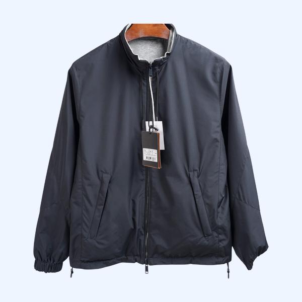 제냐 브레자 웨이스트 캐시미어 리버서블 재킷