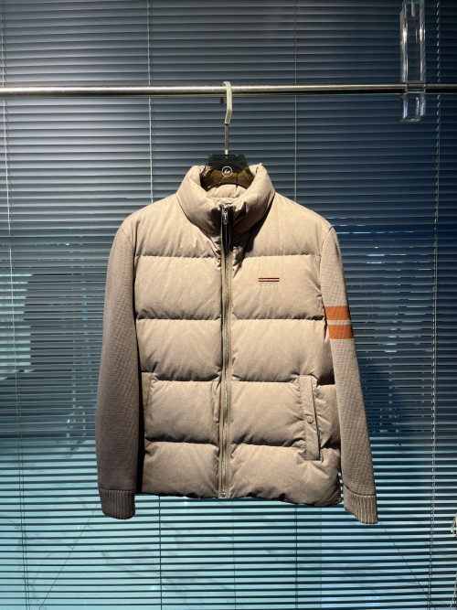 제냐 클래식 울 스플라이스 로고 다운 재킷