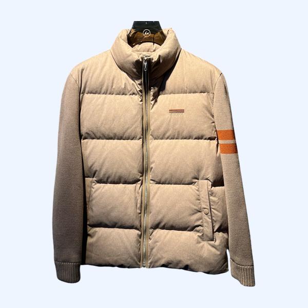 제냐 클래식 울 스플라이스 로고 다운 재킷