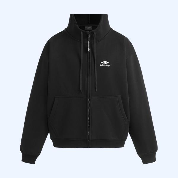 발렌시아가 벨벳 후드 셔츠