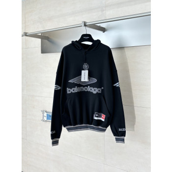 발렌시아가 풋볼 플리스 폴로칼라후드셔츠