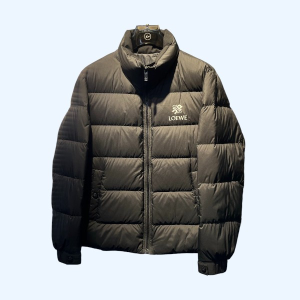 로에베 로고 지퍼 다운 재킷