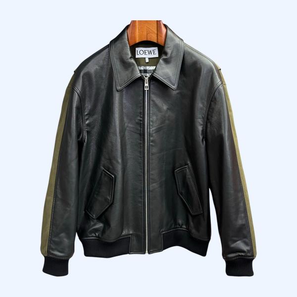 로에베 카우하이드 스플라이싱 재킷