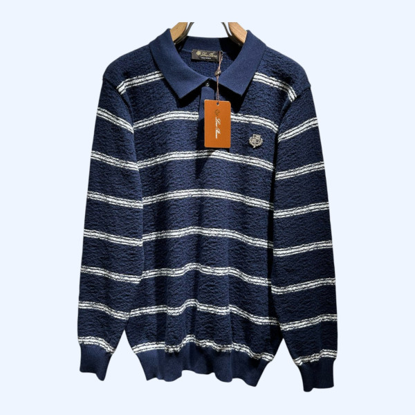 LP 패턴 울 스웨터