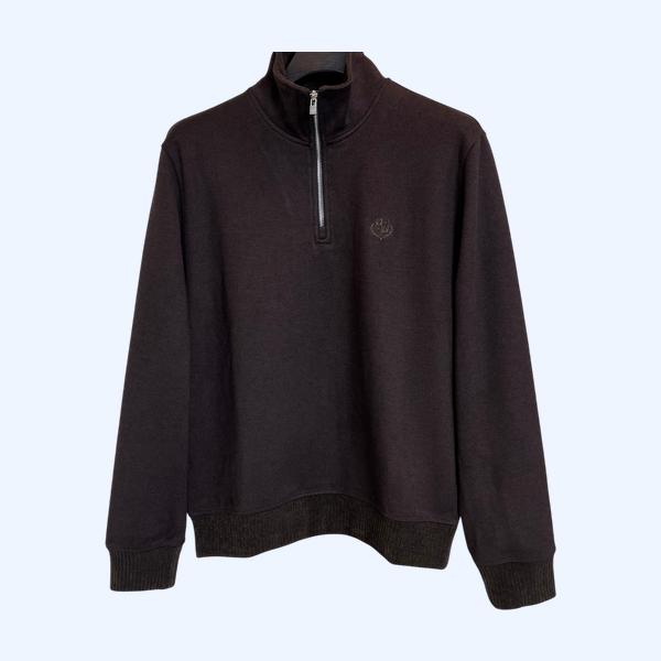 로로피아나  지퍼 하프 터틀넥 셔츠