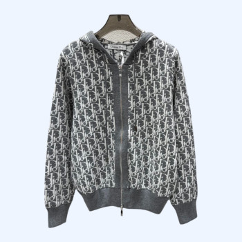 디올 로고 집업 니트 가디건