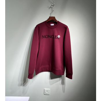 몽클레어 라운드넥 플록 스웨트 셔츠