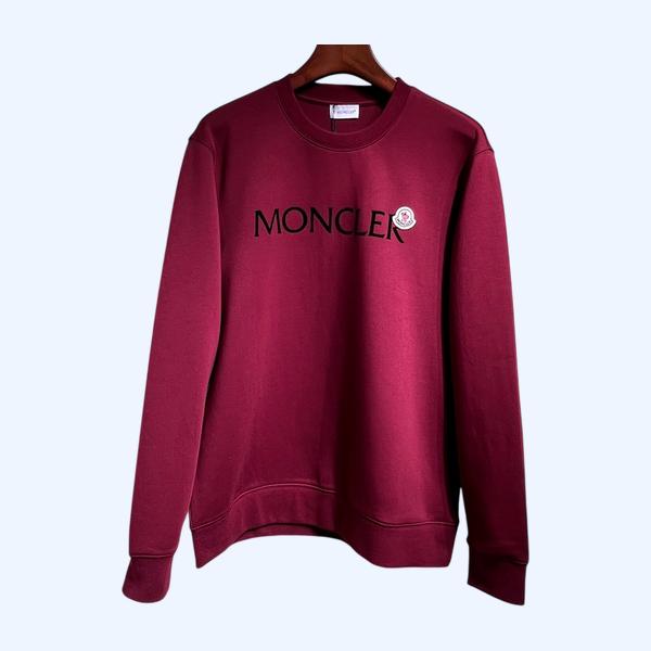 몽클레어 라운드넥 플록 스웨트 셔츠