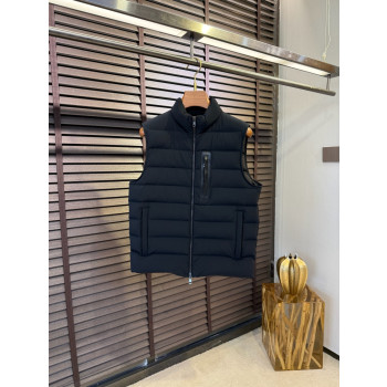 몽클레어 컬러 후드 다운 베스트