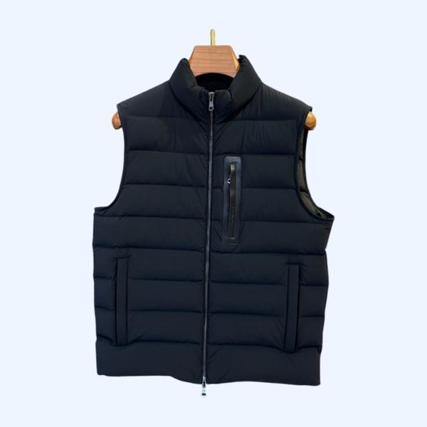 몽클레어 컬러 후드 다운 베스트