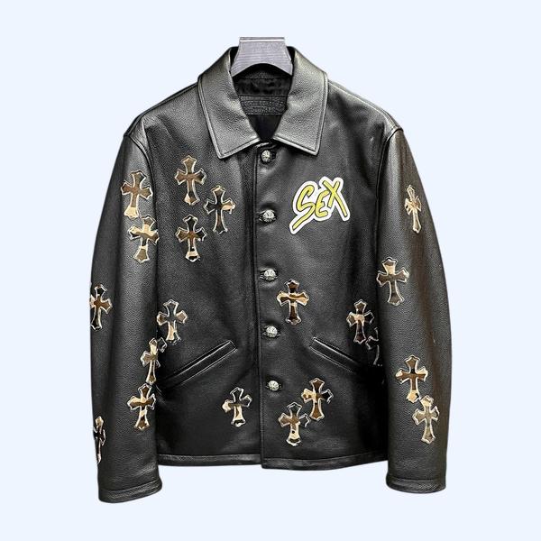 크롬하츠 가죽 재킷