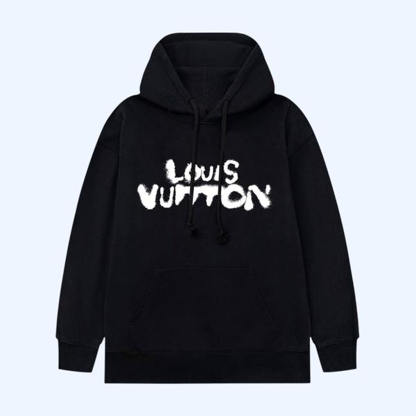 LV 그래피티 면 후드티