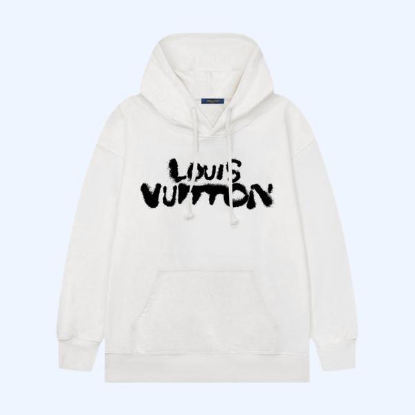 LV 그래피티 면 후드티