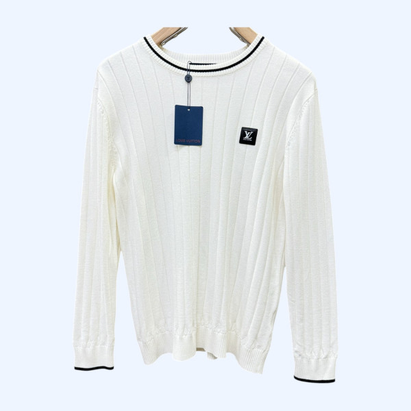 LV 로고 니트