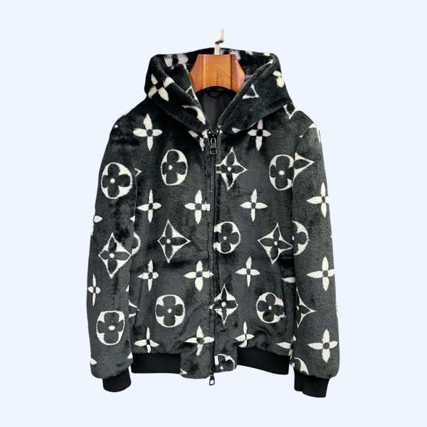 LV 밍크 후드 재킷