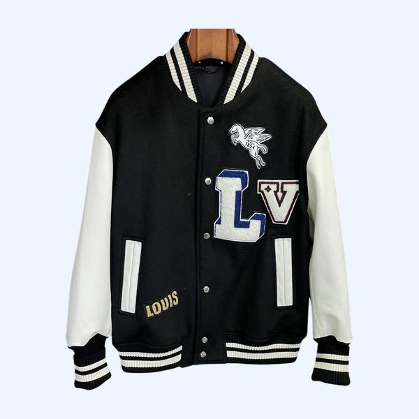 LV 스플라이싱 야구 재킷